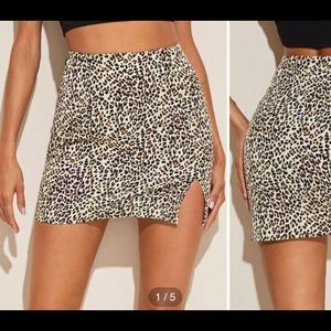 Cheetah Print Mini Skirt